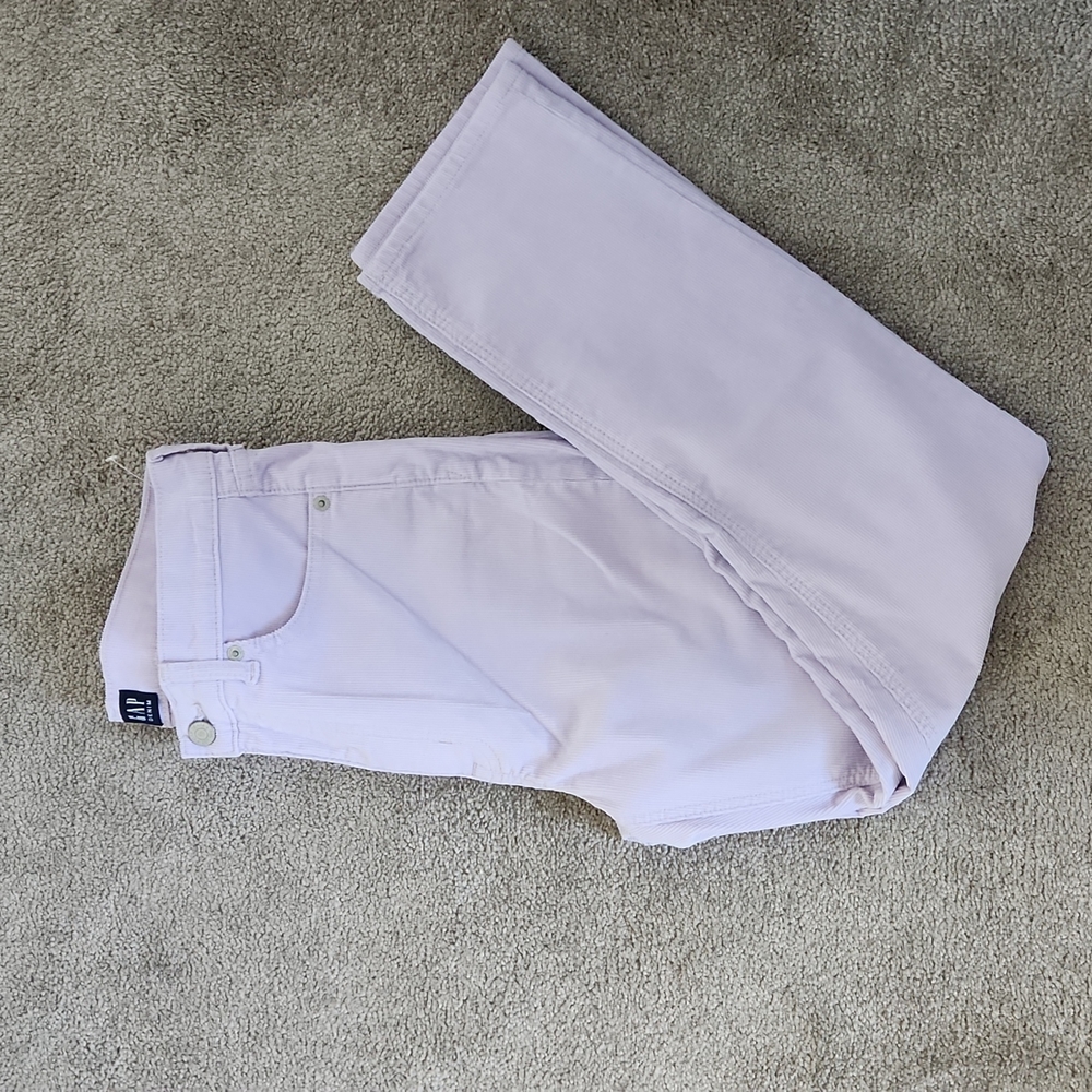 Gap Denim Purple Cigarettle Courdory Pants
